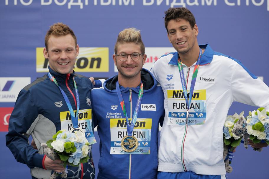 Simone Ruffini, Alex Meyer e Matteo Furlan sul podio (Getty Images)